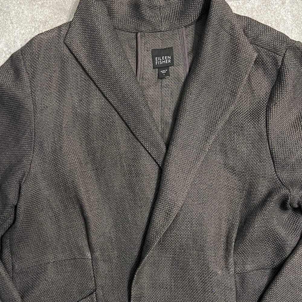 Eileen Fisher Women's Charcoal Blazer